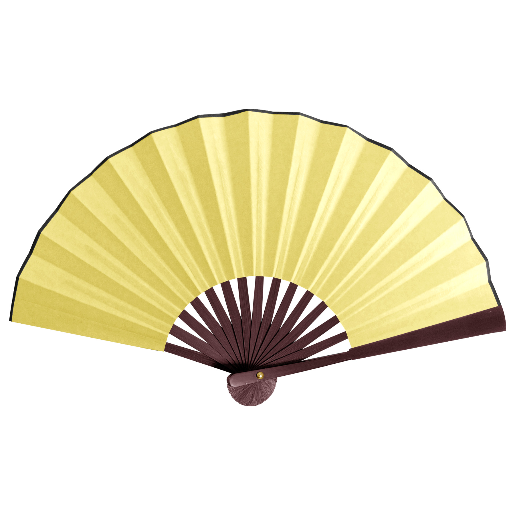 FlyFlyPromos - 13''L Spun Silk Cloth Bamboo Fan Image 10 - Promotional Product